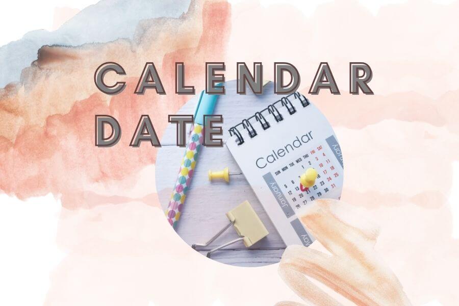 Japanese Calendar Dates