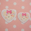 Heart Shaped Pearl Frame Cute Vinyl Sticker, Flower, Ribbon, Pastel Color, Girly, Princess, Laptop Decal, Die-Cut, Kawaii, Mimi the Dog - Image 2