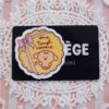 One Tough Cookie Cute Vinyl Sticker, Chocolate, Icing, Ribbon, Pastel Color, Girly, Sweets, Afternoon Tea, Coffee, Charu the Dog - Image 3