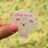 Daddy Mama Vinyl Sticker, Cute, Mammy, Papa, Gift for a New Mom and New Dad, New Parents, Couple, Baby Shower, Charu the Dog, Mimi the Dog - Image 2