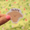 Daddy Mama Vinyl Sticker, Cute, Mammy, Papa, Gift for a New Mom and New Dad, New Parents, Couple, Baby Shower, Charu the Dog, Mimi the Dog - Image 5