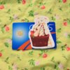 Eating a Huge Cup Cake Vinyl Sticker, Cute, Cake, Sweets, Afternoon Tea, Raspberry, Blueberry, Cream, Caramel, Kawaii, Food, Mimi the Dog - Image 3