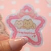 I love my Boyfriend Cute Squirrel Vinyl Sticker, I love my bf, Love Relationship, Friendship, Couple, Lace, Ribbon, Star Shape, Heart Shape - Image 3