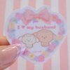 I love my husband Vinyl Sticker, I love my hubby, Love, Friendship, Family, Couple, Bond, Lace, Ribbon, Pink, I love my wife, Star, Heart - Image 2