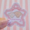 I love my husband Vinyl Sticker, I love my hubby, Love, Friendship, Family, Couple, Bond, Lace, Ribbon, Pink, I love my wife, Star, Heart