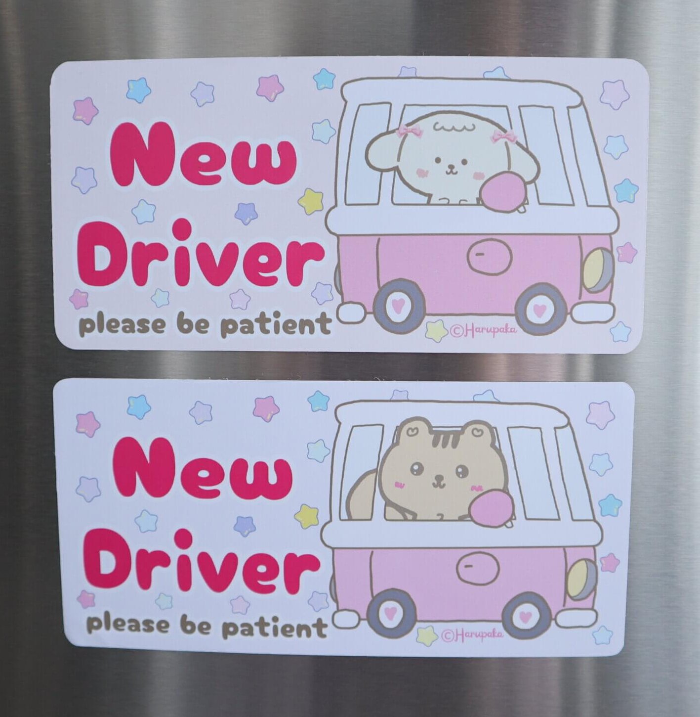 Kawaii Squirrel New Driver Car Sticker - Waterproof UV Resistant Decal - Image 5