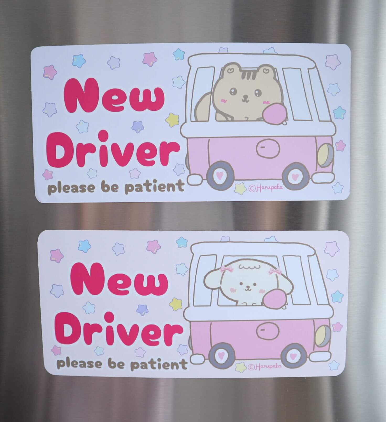 Kawaii Squirrel New Driver Car Sticker - Waterproof UV Resistant Decal - Image 6