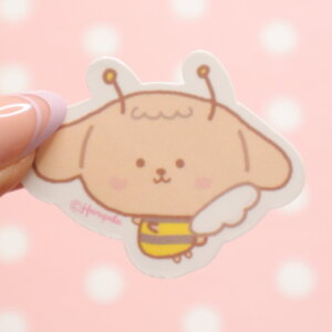 Handmade Kawaii Dog Stickers: Bee Cosplay Laptop Decal
