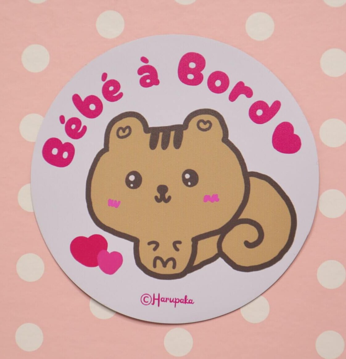 Bébé à Bord Car Magnet, Cute Squirrel Baby on Board Sign in French, Quebec Car Accessory, Safety Magnet for Parents - Image 3