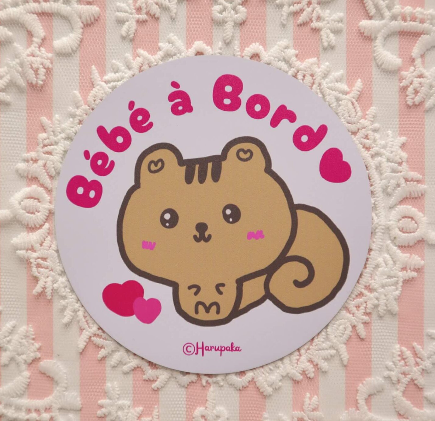 Bébé à Bord Car Magnet, Cute Squirrel Baby on Board Sign in French, Quebec Car Accessory, Safety Magnet for Parents - Image 4