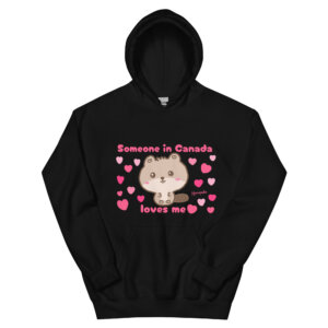 Someone in Canada Loves Me, Cute Beaver Long Distance Relationship Unisex Hoodie